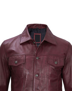 Chaqueta de moda de cuero de diseño Premium de alta calidad para hombre, ajuste Regular con tela de lona, última chaqueta de moda para mí - Product Image 5