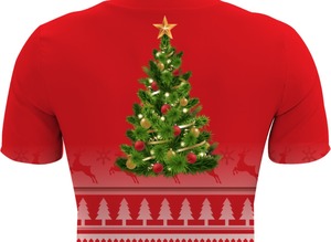 Camiseta Personalizada Sublimada de Navidad para Hombre, de Alta Calidad, Secado Rápido, Transpirable, Estampado Holgado, Tejido de Punto, Estilo Deportivo, Ecológica - Product Image 5