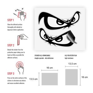 Bull Luxury 13.5 X 16 cm for Logo Window <b>Film</b> Sticker Scratch Resistant Safety for Truck Use - Product Image 2