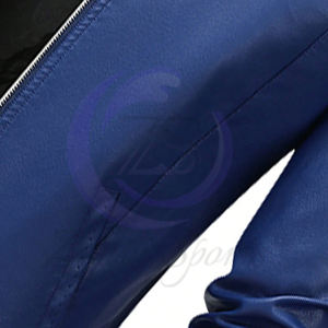 2025 moda clásica Streetwear estilo invierno cálido prendas de vestir exteriores de alta calidad diseño personalizado chaquetas de cuero con cremallera completa duraderas - Product Image 5