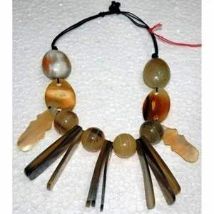 สร้อยคอฮอร์นที่ติดแท็กสร้อยคอเขาควายธรรมชาติทำด้วยมือสินค้าอินเดีย - Product Image 6