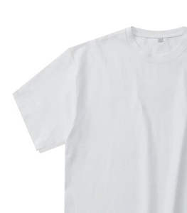 เสื้อยืดสีดำคอกลมสำหรับผู้ชายเสื้อยืดสีพื้นสำหรับฤดูร้อน - Product Image 4