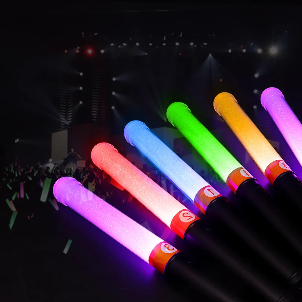 Lichte Handschoenen Rave Kinderen Oplaadbare Zaklamp Omhoog Stokken Bulk Gloed In Het Donker De Pen Night Baton Light Stick Voor Kpop Concert