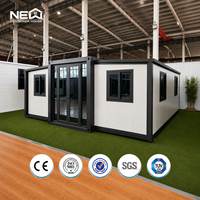 Maison conteneur préfabriquée mobile étanche et extensible de 20, 30 ou 40 pieds, à vendre, avec 2, 4 ou 5 chambres, maison portable