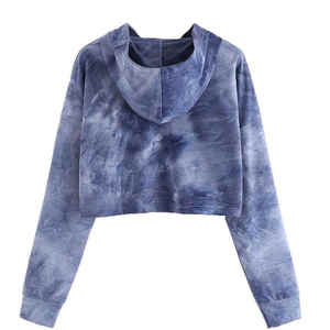 Sudadera Corta de Alta Calidad 100% Algodón para Mujer, Transpirable, de Secado Rápido, para Uso en Exteriores, con Logotipo Frontal, para Otoño e Invierno - Product Image 2