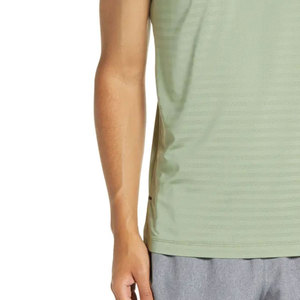 Camiseta sin mangas deportiva para hombre 100% transpirable y de secado rápido diseño único tejido de punto precio bajo - Product Image 5