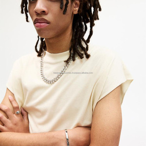 เสื้อเชิ้ตแขนยาวผ้าฝ้ายลายทางสำหรับ350gsm เสื้อถักผ้าย้อมสีออกแบบได้ตามที่ต้องการ - Product Image 3