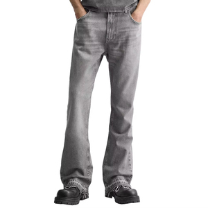 กางเกงยีนส์ทรงตรงสำหรับผู้ชายกางเกงทรงคาร์โก้เอวกลางเอวทรงหลวมลำลองระบายอากาศได้ดีสไตล์ฮิปฮอปฤดูใบไม้ร่วง - Product Image 4