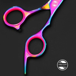 กรรไกรตัดผมสแตนเลสมืออาชีพสำหรับร้านเสริมสวยและใช้ในบ้าน - Product Image 4