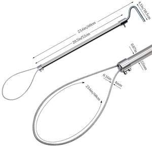 Professional 18-Inch Pig Catcher Non-Slip PVC Handle Secure Livestock Control Tool for Swine <b>Veterinary</b> <b>Surgical</b> <b>Instrument</b> - Product Image 6