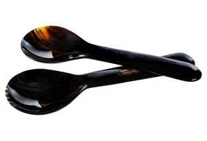 Juego de cuchara de cuerno de ágata hecho a mano, cubiertos de cuerno de buey y búfalo natural ecológico, hueso pulido para decoración del hogar - Product Image 3