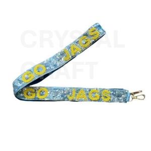 SIC EM BEA, correas de bolsa de cuentas de semillas de oro blanco personalizadas, accesorios de moda con diseño de correa de monedero con cuentas para bolsos - Product Image 3