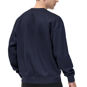 Sudadera de tela suave de peso pesado al por mayor para hombre, sudadera transpirable básica de mezcla de algodón, hecha en la industria Isha - Product Image 2