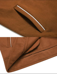 Chaqueta de lana para hombre más vendida, chaqueta para hombre Varsity con cuello levantado, logotipo frontal personalizado, chaqueta bomber informal de invierno de alta calidad - Product Image 4