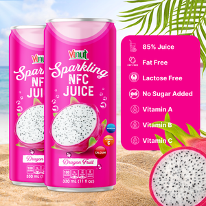 Jus pétillant de fruit du dragon 330ml - VINUT Fabricant OEM ODM Marque privée Jus en conserve HALAL KOSHER - Product Image 5