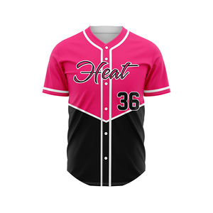 Maillots de baseball à boutons complets de conception personnalisée OEM 100% tissu en maille de polyester imprimé par sublimation disponible dans toutes les tailles - Product Image 1