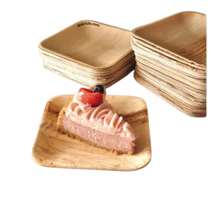 Platos de areca cuadrados desechables fiables 10 \ "9 \" 8 \ "7 \" 6 \ "5 \" 4 \ "tamaños para eventos de Navidad cumpleaños bodas barras de viaje - Product Image 4