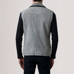 Chaleco de Motocicleta de Cuero para Hombre, Diseño Delantero y Trasero, Tallas Grandes, para Invierno y Verano, Mejores Precios Directo de Fábrica - Product Image 4