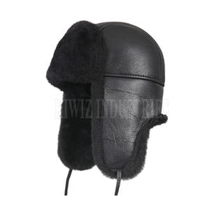 Último diseño Casual Wear Shearling Sombreros de piel de oveja Uso al aire libre Shearling Sombreros de piel de oveja Ropa de calle - Product Image 1