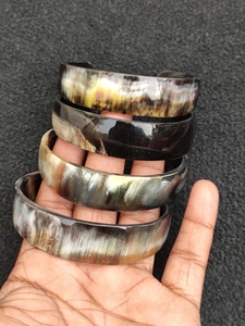 Brazaletes de Cuerno de Búfalo Natural, Joyería Artesanal de Cuerno de Búfalo - Product Image 2