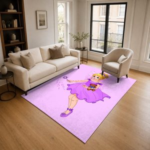 <b>RUGS</b> DEPOT LXDP-0794 Wholesale Pink Plum Ethnic Kilim Digital Printed Machine Washable Chenille Area <b>Rug</b> <b>Non</b> <b>Slip</b> - Product Image 2