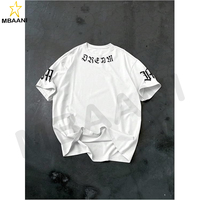 T-shirts décontractés à manches courtes pour hommes, t-shirts graphiques à lettres, col rond, coupe ample, hauts amples