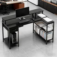 Escritorio para Juegos en Forma de L OEM con Puertos de Carga USB, Luces LED, Escritorios Reversibles, Mesa para Gamers, para Oficina en Casa, Espacios Pequeños