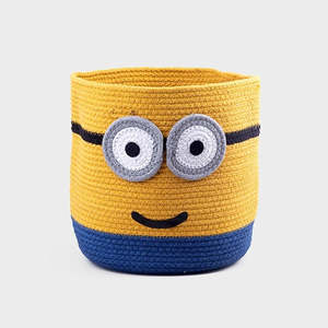 Panier de rangement en jute sur le thème des Minions pour la décoration de chambre - Product Image 3