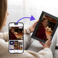 Cadre photo numérique tactile WiFi 10.1 pouces avec Uhale Partagez facilement des photos