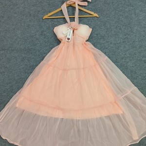 Robe d'été maxi dames mode 2023 décontracté prix raisonnable 100% lin décontracté lavable personnaliser vêtements pour femmes - Product Image 2