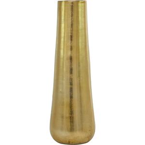 Jarrón pequeño de latón dorado mate, florero con diseño cónico para mesa de boda, decoraciones para el hogar hechas de hierro - Product Image 1