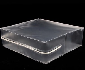 Custom Frosted <b>PVC</b> Bedding Packaging Bag High Frequency Welded Zipper Pouch for Quilt Blanket Pillow Towel Storage - Product Image 4