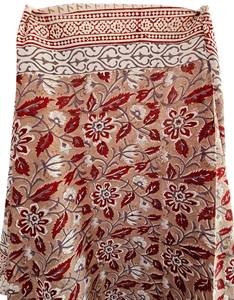 Sarong Pareo en coton 100% imprimé floral indien, une pièce, 44 pouces x 72 pouces, couvre-bikini de plage pour femmes - Product Image 2