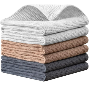 Torchons en microfibre imprimés personnalisés Serviettes de cuisine en coton | Torchons décoratifs absorbant l'eau pour cadeau et usage domestique - Product Image 2