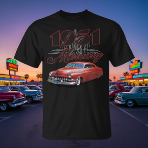 Camiseta 1951 Mercury Steve Gonzales 30 Lowrider Kustom Lead Sled, Ropa Promocional Premium - Product Image 3