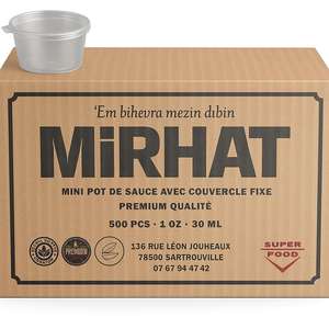 Mirhat' mikrobax 500ชิ้นชุดภาชนะที่ใช้แล้วทิ้งที่มีฝาปิดคงที่ - Product Image 1