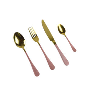 Flatware Set Stainless Steel Flatware <b>Cutlery</b> Set Gold Handle Designer Luxury Good Design Available at Cheap Prices - Product Image 5