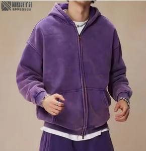 Nouveau survêtement élégant en coton fabriqué en usine, couleur personnalisée pour hommes, survêtement lavé à l'acide, OEM entretenu - Product Image 4