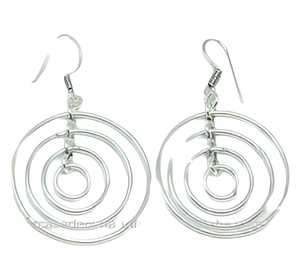CASA DE PLATA Grossiste Fabrication Boucles d'oreilles en argent sterling 925 Boucles d'oreilles à la mode plaquées argent pour mariage, cadeau ou fête - Product Image 1