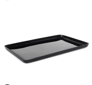 Classic Design round Iron Serving <b>Tray</b> Black Powder Coated Tabletop Decorative Plate for Food Storage - Product Image 1
