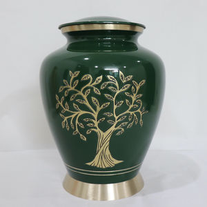 Nouvel arrivage Urne de crémation dans des styles attrayants pour les cendres humaines Urne de souvenir en métal fabriquée à la main en quantité en vrac par HHO - Product Image 2