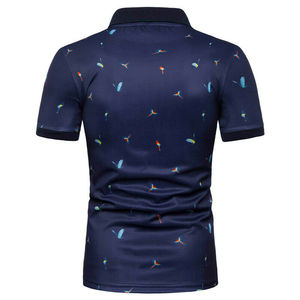 Nouveau polo brodé pour hommes pour un usage quotidien Chemise polo homme confortable et respirante de haute qualité à bas prix - Product Image 4