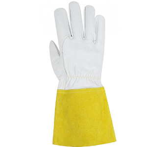 High Quality Factory Supplied BBQ and Welding Gloves Heat & <b>Fire</b> Resistant with Cheap <b>Price</b> Made of Leather - Product Image 2