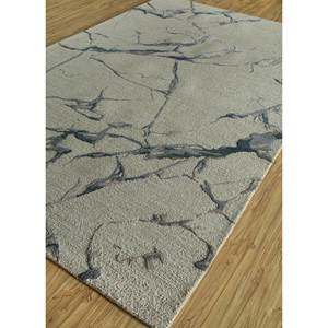 พรมขนสัตว์และใยวิสโคสทอมือลายกราฟิกสีเทาและดำ รุ่น Genesis สำหรับใช้ในบ้าน-Taq-4390 - Product Image 2