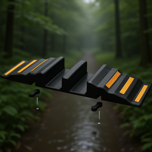 6 Reflective Strips Rubber Hose Bridge L850xW380xH90mm for <b>Raincoats</b> - Product Image 3