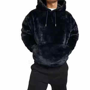 Sudaderas Extra Grandes para Hombre de la Mejor Calidad, Ropa Urbana, 100% Algodón, Diseño Sólido, Cuello con Capucha, Temporada de Invierno, Servicio OEM, Personalizadas - Product Image 1