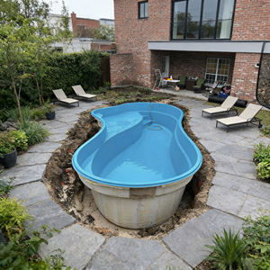 Piscina de Hidromasaje de Fibra de Vidrio para Exteriores, Piscina Enterrada o Elevada, Piscina Personalizada para Niños y Adultos - Product Image 1