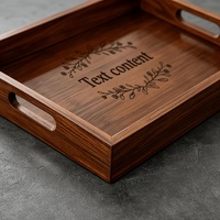 Handgemaakt dienblad van massief hout, ontbijttafel & ottomane dienblad, duurzaam keukenaccessoire & woondecoratie