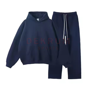 Customized Winter Vintage Solid Terry Cotton <b>Tracksuits</b> for Men-Eco-Friendly Breathable High Quality Wholesale - Product Image 1