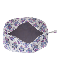 Printed Eco-Friendly Reusable Cotton Quilted Cosmetic Pouch with Soft Handle | Customizable Zipper for <b>Bag</b> for Women & <b>Men</b> - Product Image 2